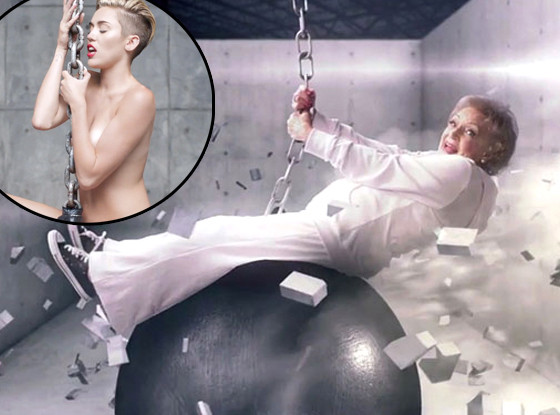 Betty White, Miley Cyrus, Wrecking Ball Betty White, Miley Cyrus, Wrecking Ball